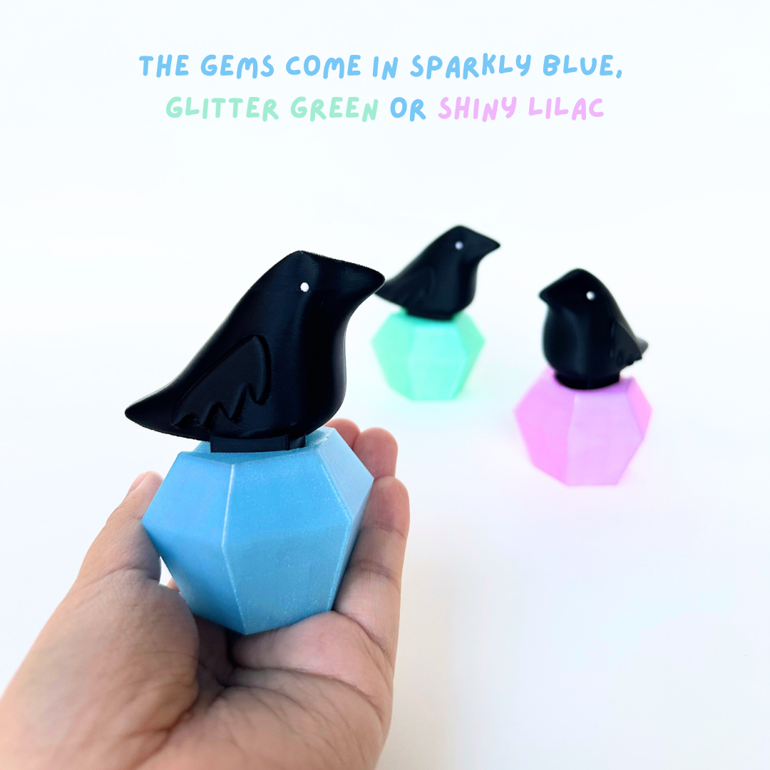 Crow Gem Fidget Clicker
