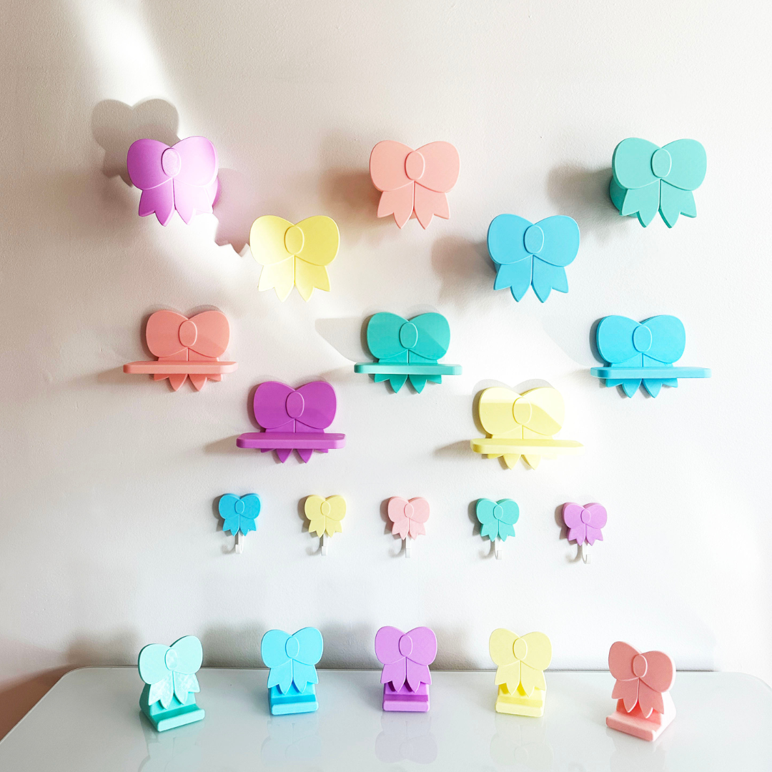 Pastel Ribbon Bow Phone Holder