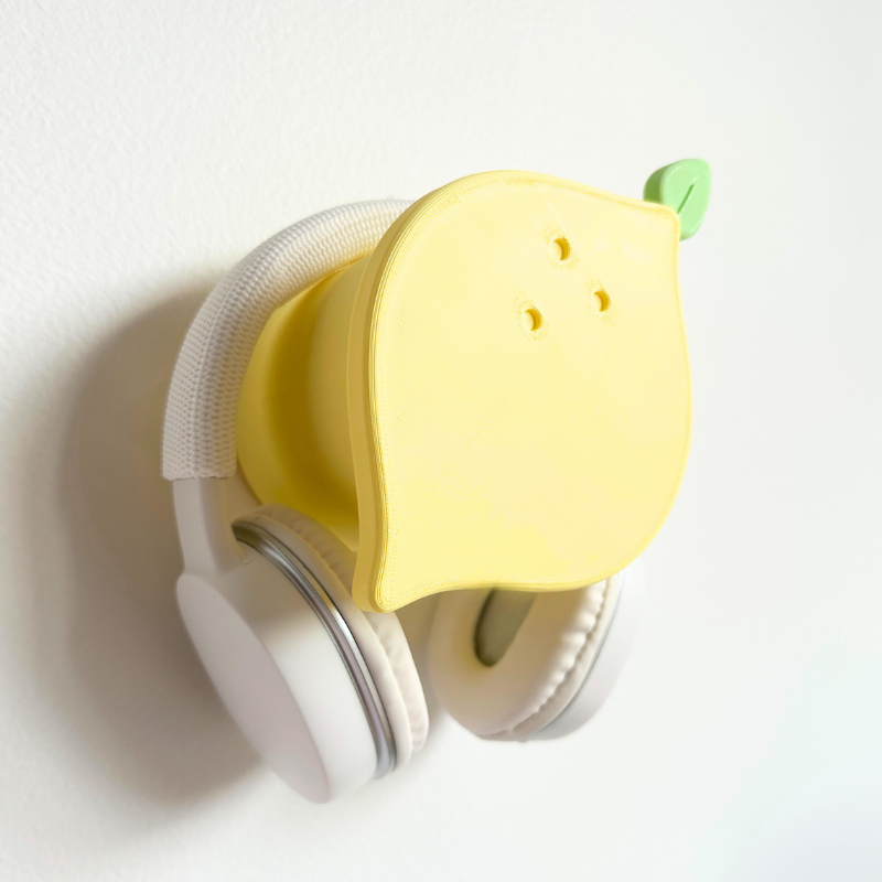Lemon Headphone Holder in Sunshine Yellow