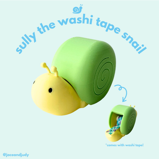 Sully the Washi Tape Snail in Pastel