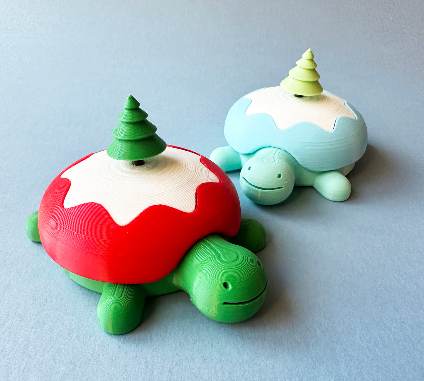 Christmas Carey the Desktop Sandbox Turtle with Sand / Sand Slime
