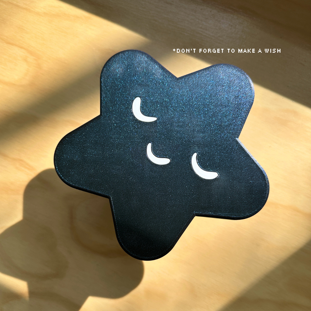 LIMITED EDITION - Starry Star Headphone Holder in Midnight Wish (Glitter Navy Blue)