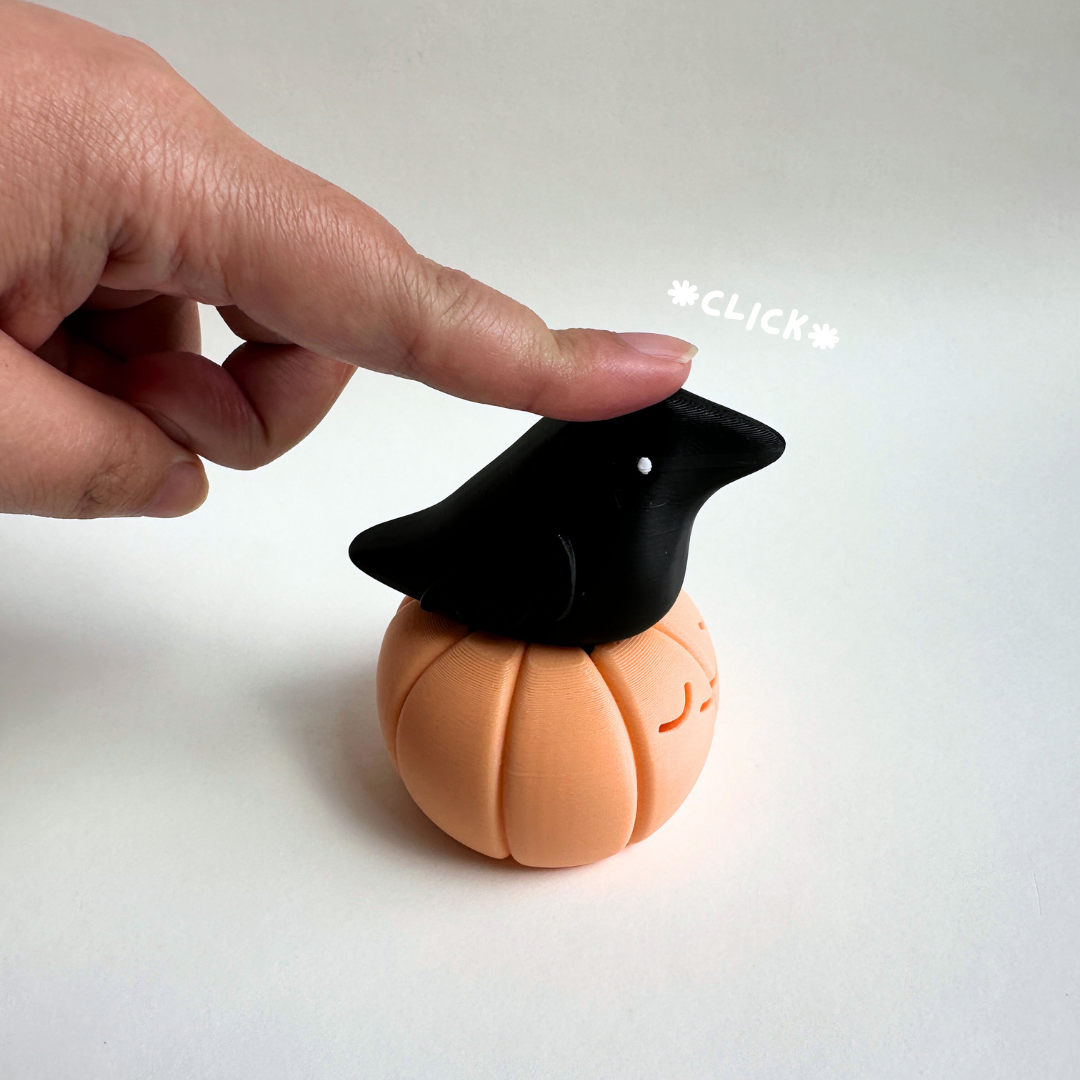 Crow Pumpkin Fidget Clicker