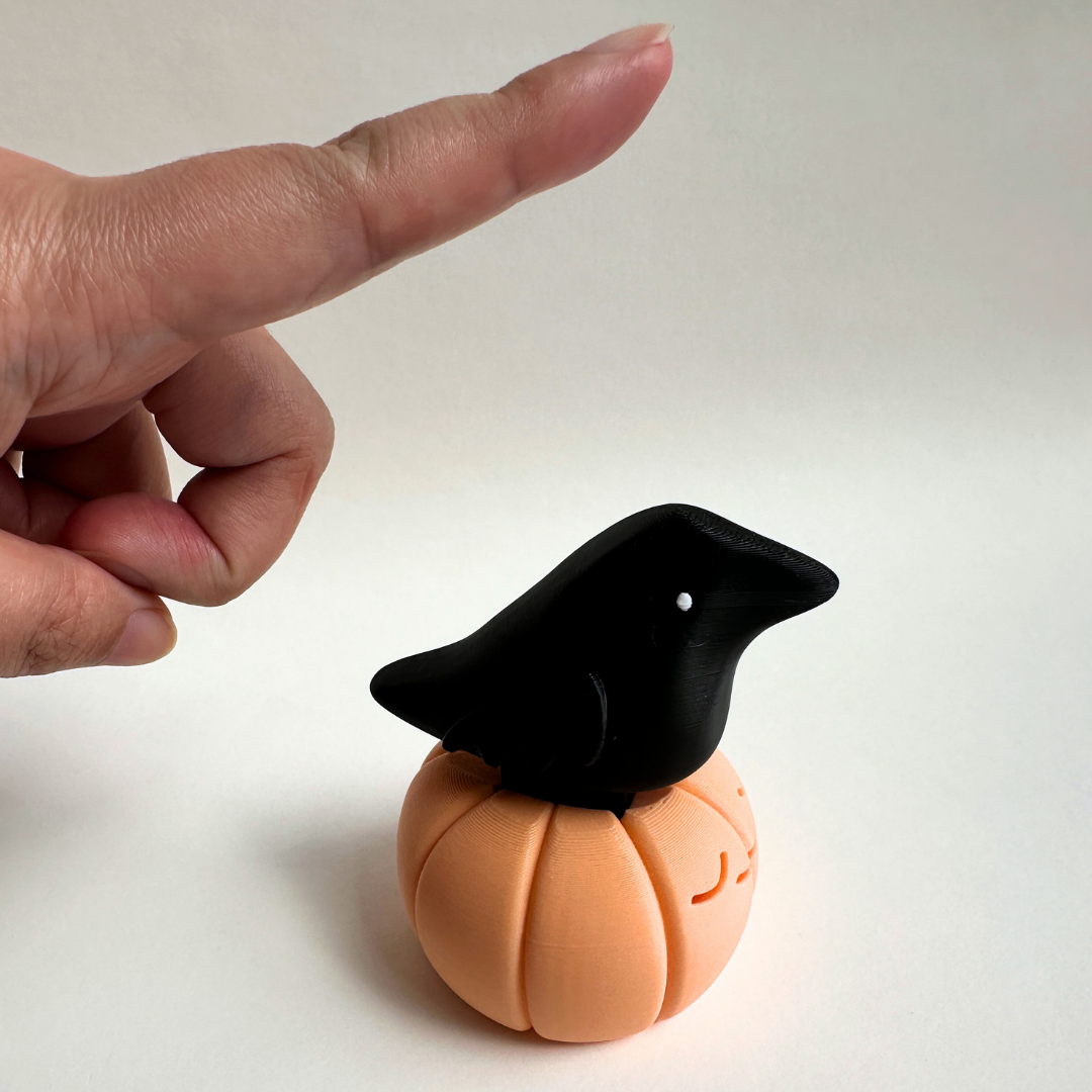 Crow Pumpkin Fidget Clicker