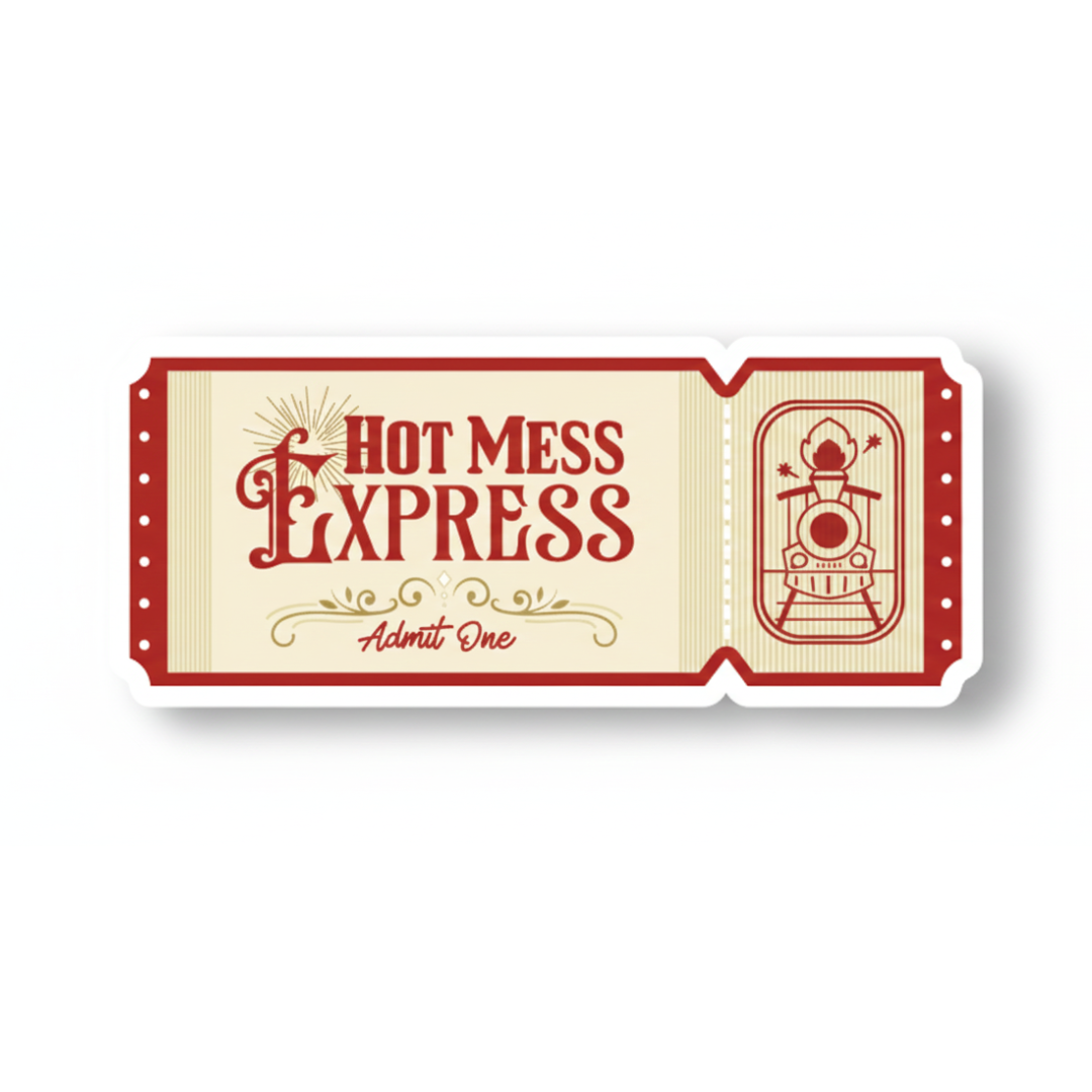 Hot Mess Express Sticker by Asia T.