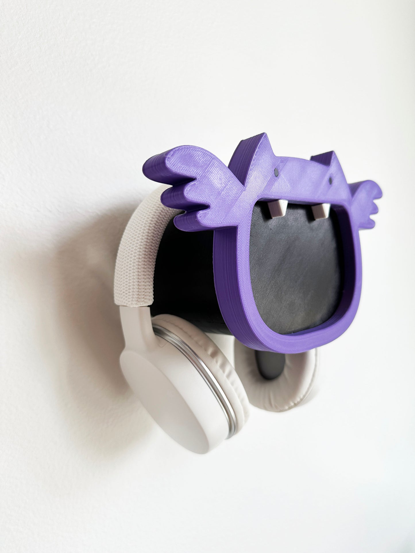 Happy Bat Headphone Holder in Potion Purple
