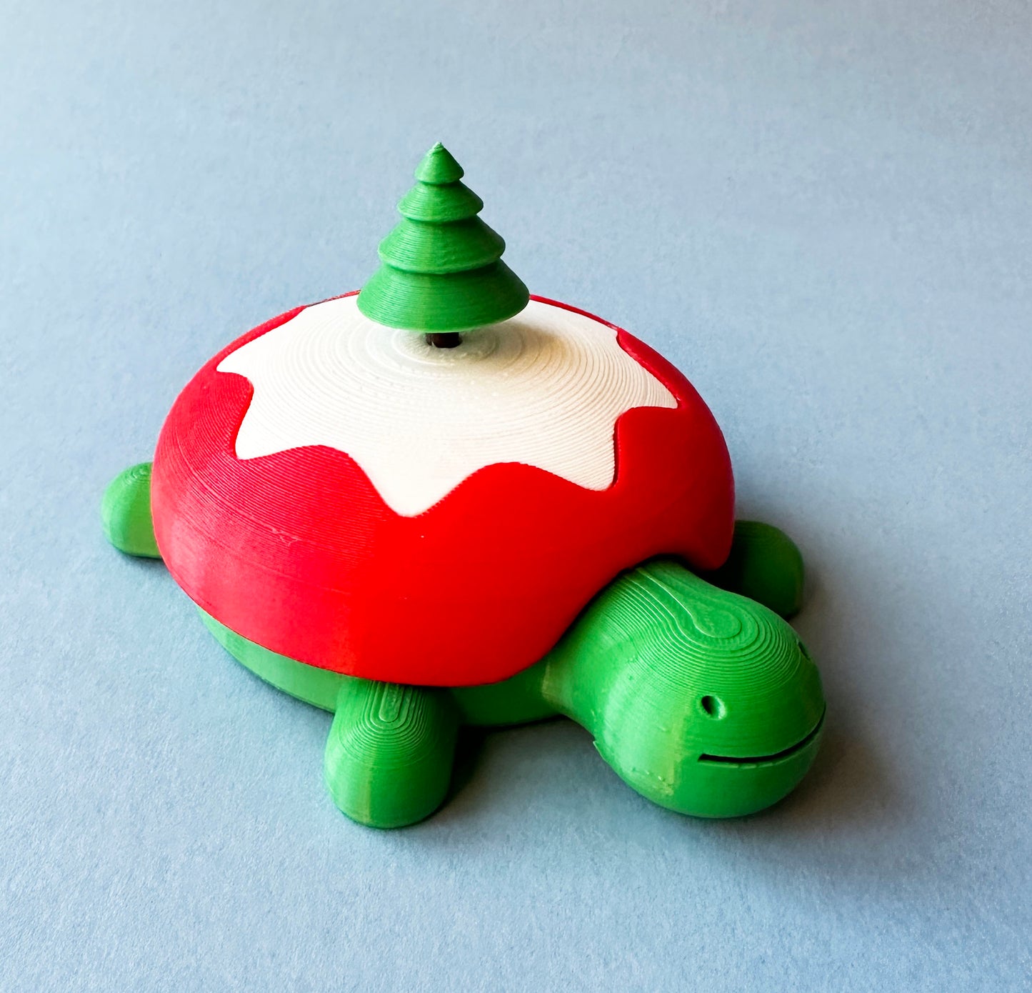 Christmas Carey the Desktop Sandbox Turtle with Sand / Sand Slime