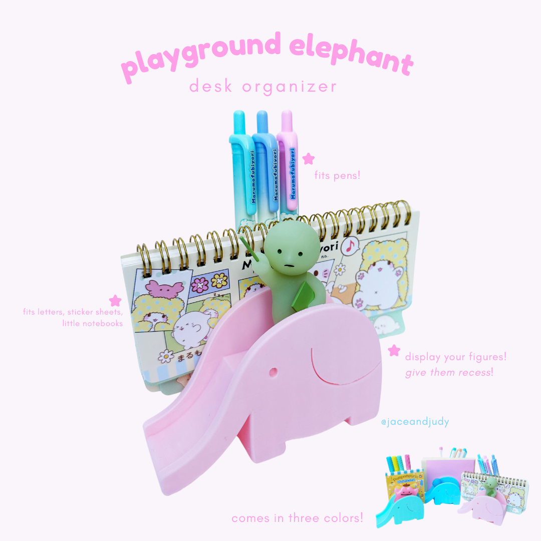 Playground Elephant Desk Organizer