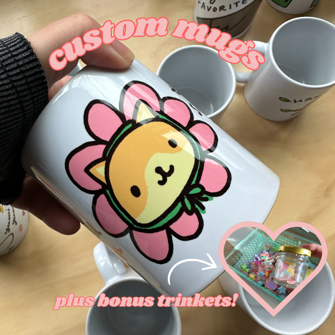 Custom Mug and Trinkets