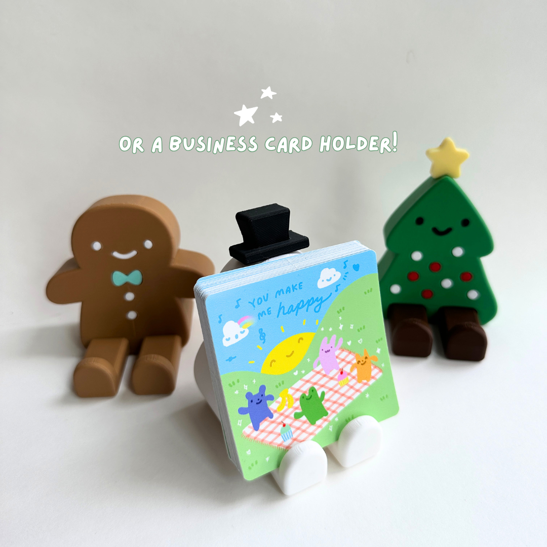 Christmas Desk Buddy - Phone Holder / Business Card Holder / Memo Holder