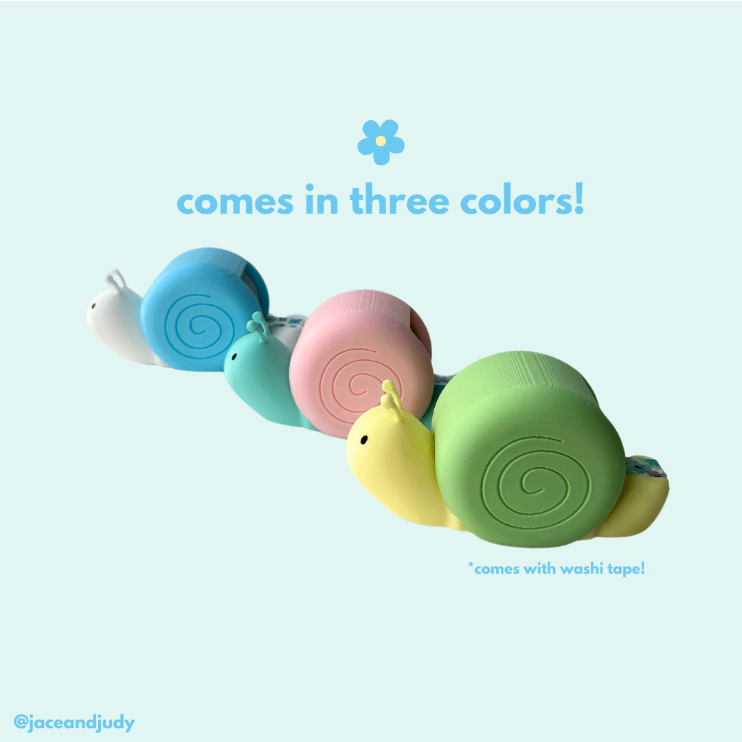 Sully the Washi Tape Snail in Pastel