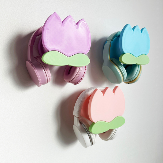 Pastel Tulip Headphone Holder