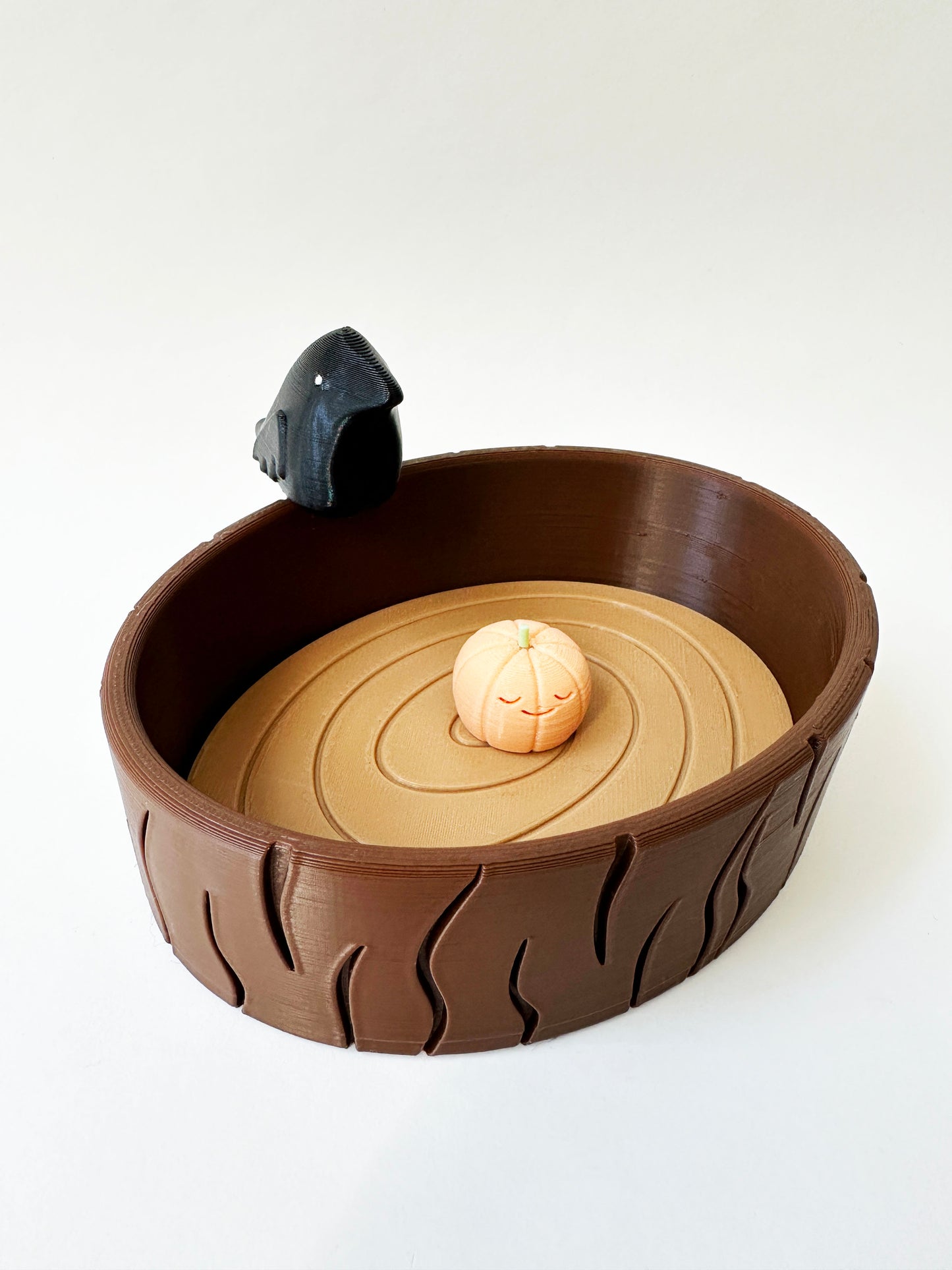 Crow and Log Trinket Dish