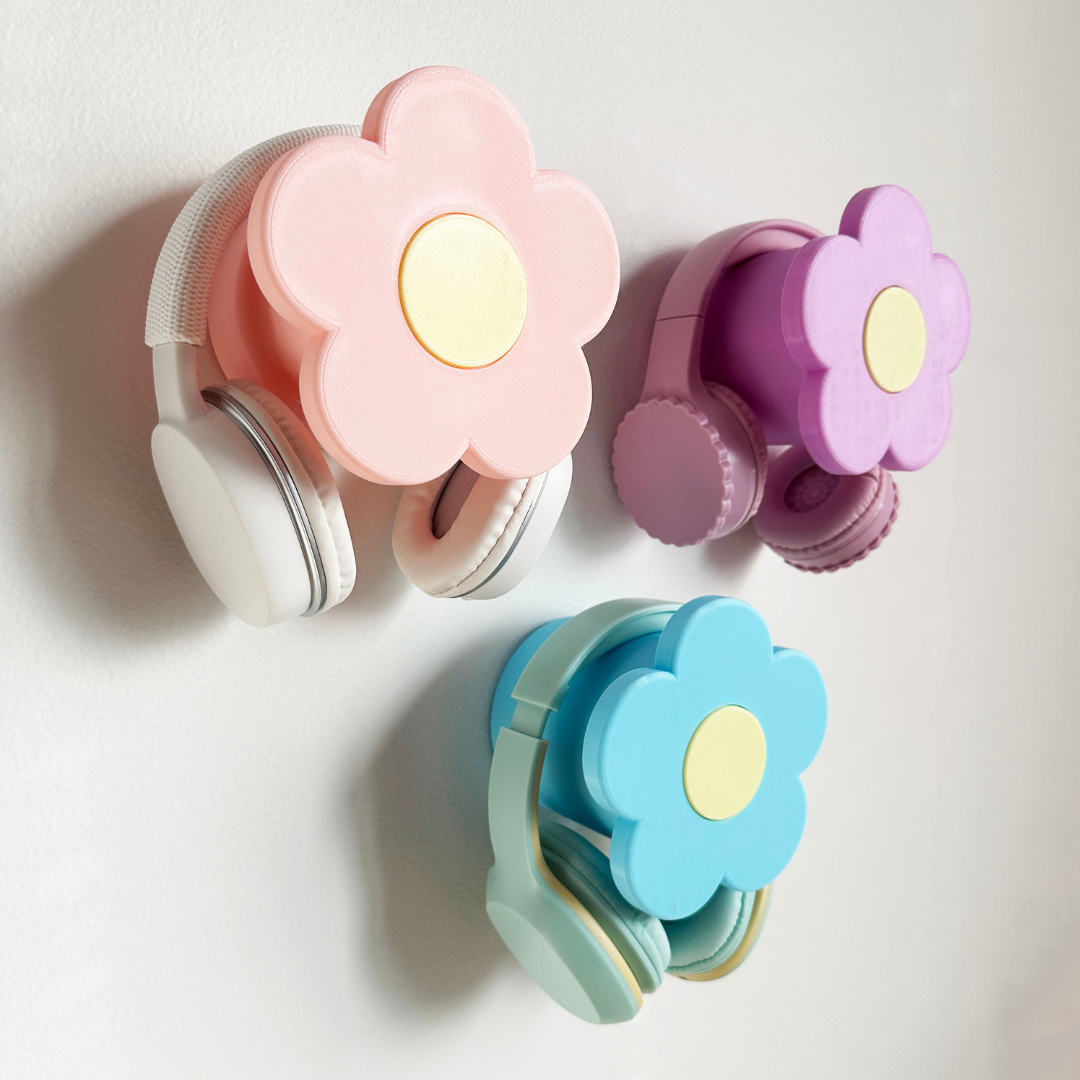 Pastel Daisy Headphone Holder