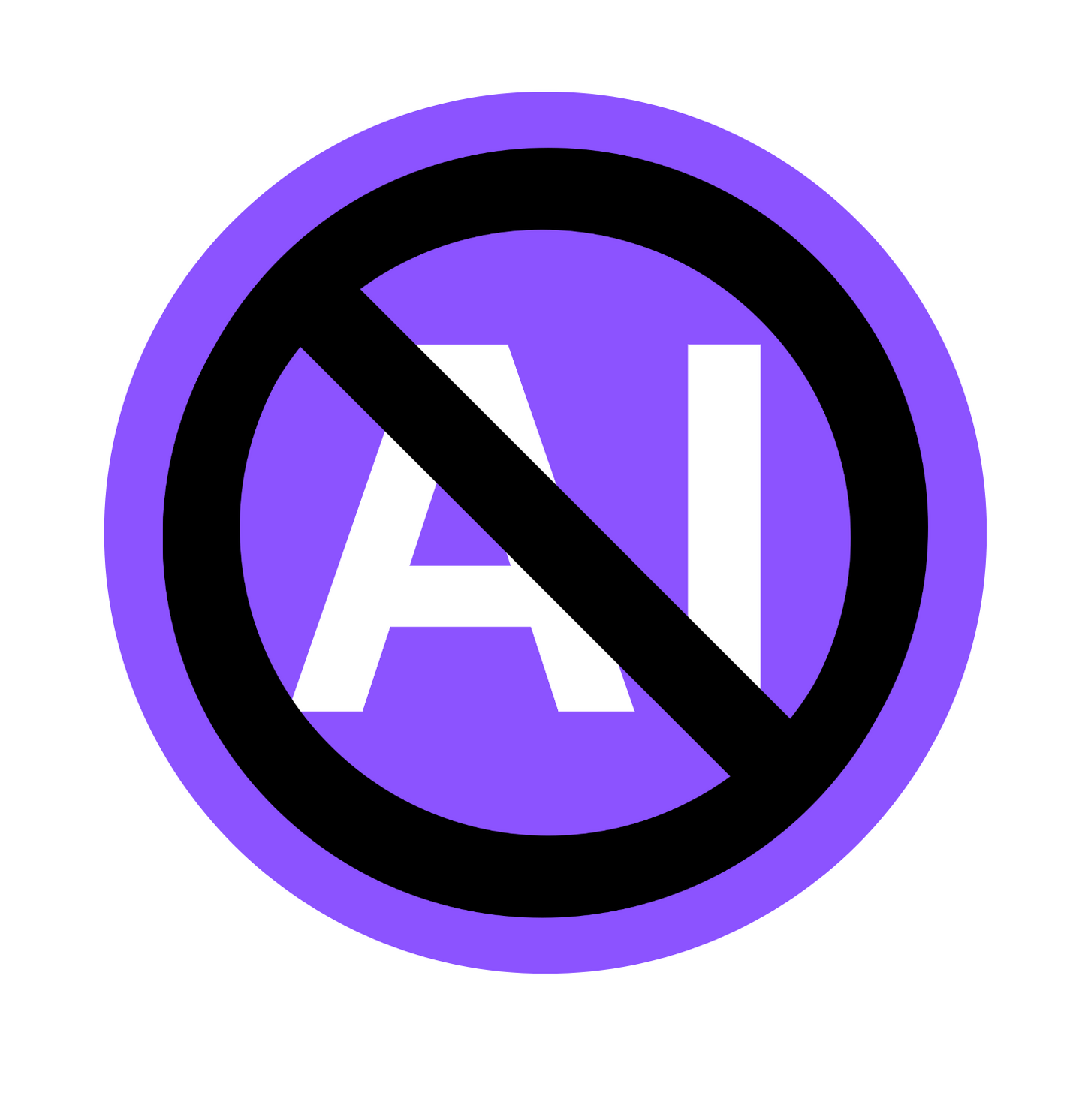 Custom for @kikisbrainart (ig) - Ai Sign for wall, not tabletop