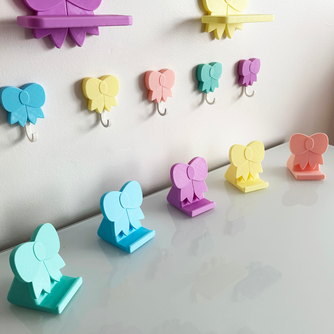Pastel Ribbon Bow Phone Holder Jace and Judy