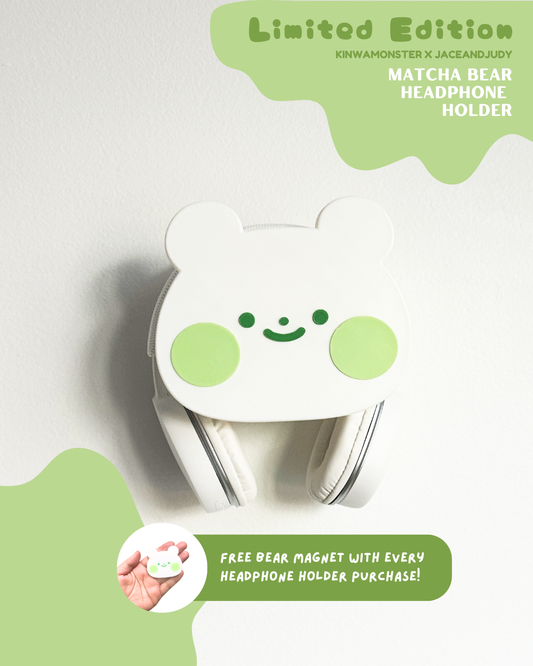 Matcha Bear & Big Bad Headphone Holder - Kinwamonster Exclusive