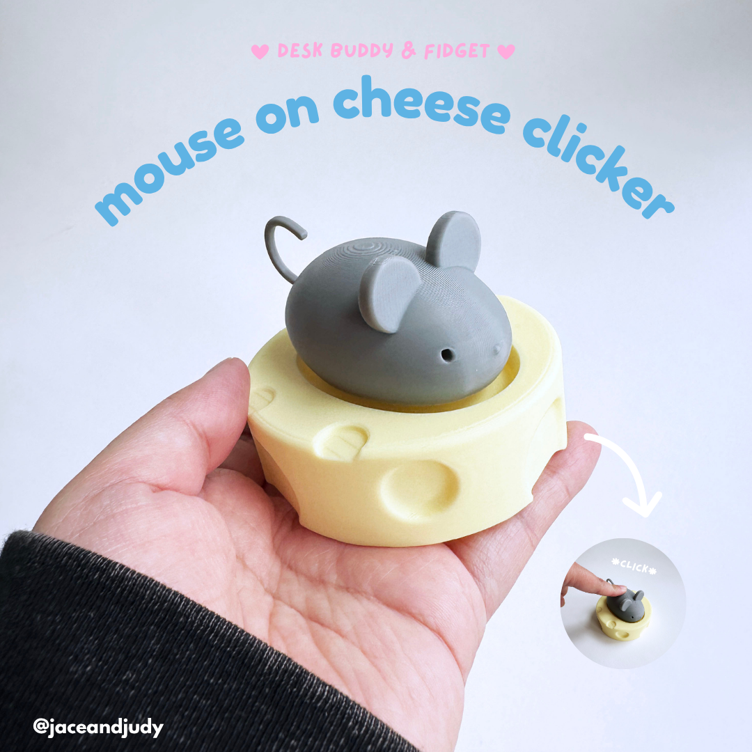 Mouse on Cheese Fidget Clicker