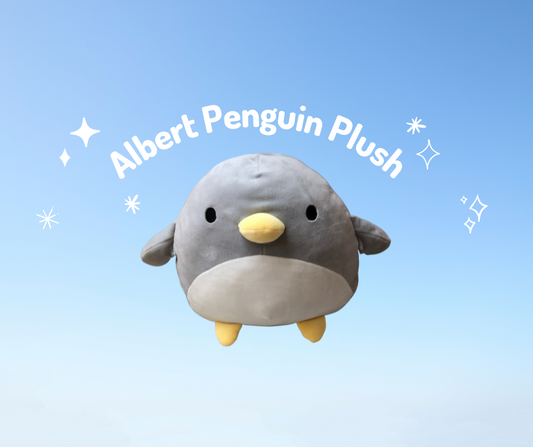 Albert Penguin Plush in Grey