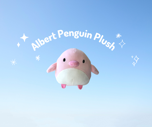 Mini Albert the Penguin Plush in Pink