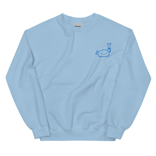Stabby Crabby Sweatshirt in Pastel Blue